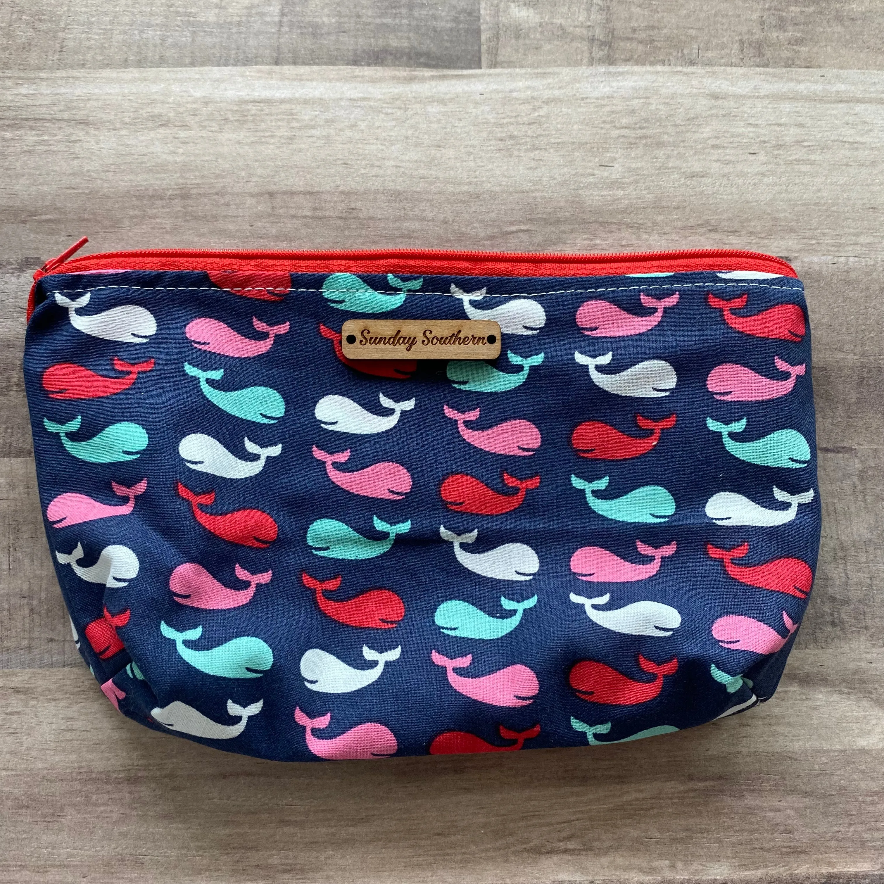 Whale Whale Whale Small Zipper Bag