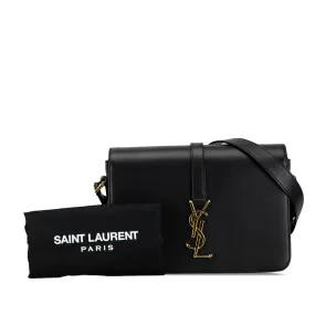 Yves Saint Laurent Universite Bag Medium Black Leather